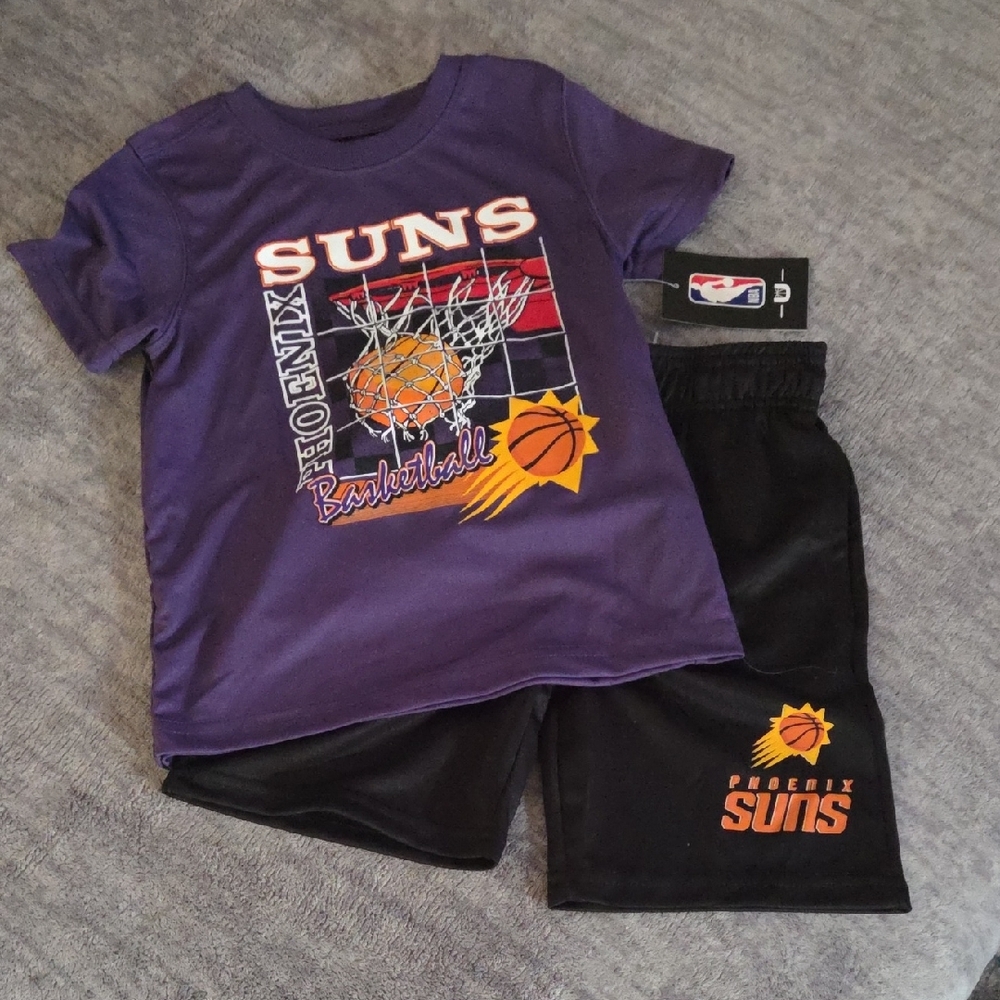 NBA Purple and Black Matching Set for Team Spirit